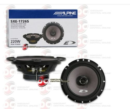 Photo 1 of Alpine SXE-1726S 6.5 2-way Car Audio Coaxial Speakers 220w Pair