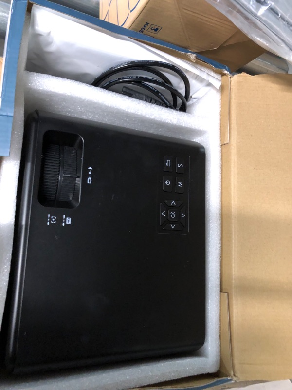 Photo 1 of Jimveo Projector 5G WiFi Bluetooth,13000L 420 ANSI Native 1080P Phone/TV Stick/PC[Screen Included] black