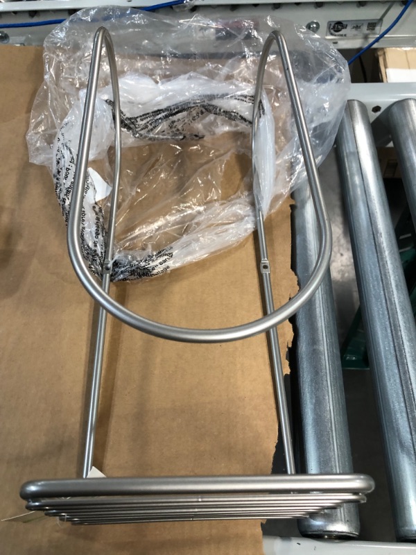 Photo 1 of mDesign Modern Metal Wire Wall Mount Towel Rack Holder and Organizer with Storage Shelf - 