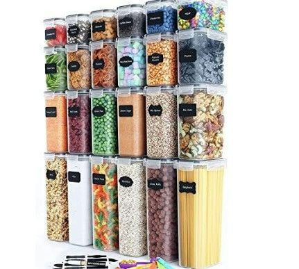 Photo 1 of 24 Pack Airtight Food Storage Containers for Kitchen Organization - BPA-Free