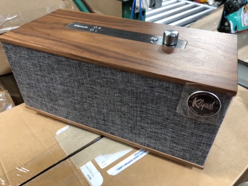 Photo 2 of *BRAND NEW* Klipsch Heritage Wireless The One II Tabletop Stereo Walnut Walnut Tabletop Stereo