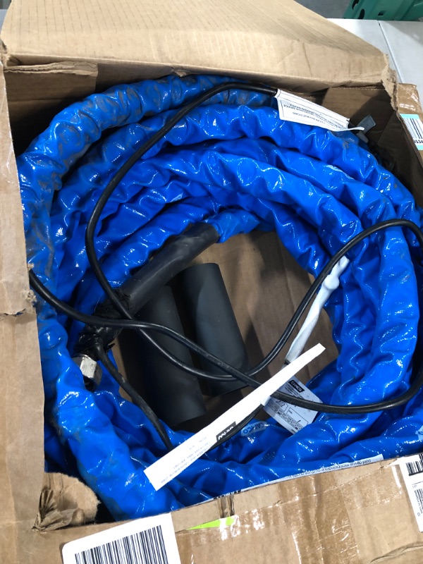 Photo 2 of Camco Heated Drinking Water Hose, - 20° F, 50-Foot, 5/8-Inch ID (22912-A) 50' Cold Weather (Freeze Protection to - 20?F) Frustration-Free Packaging