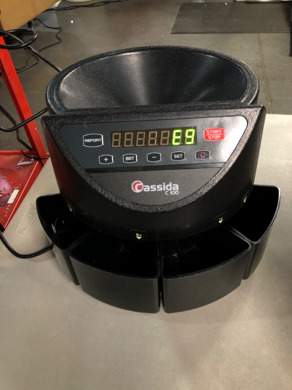 Photo 2 of Cassida C100 Electronic Coin Sorter/Counter, 250 Coins/min, 