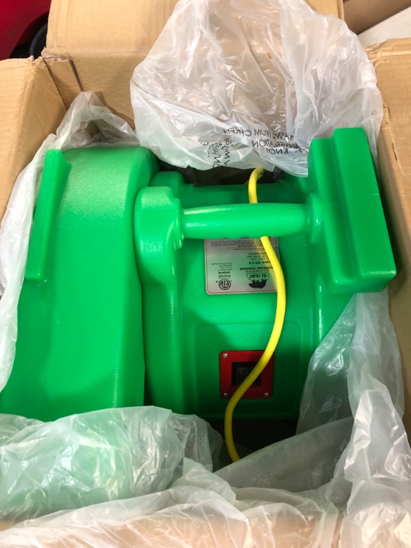 Photo 3 of B-AIR Kodiak 1.5 HP ETL Bounce House Blower, Green