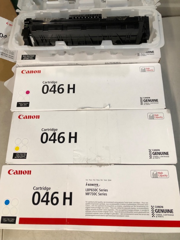 Photo 2 of *BRAND NEW* Canon 046 High Yield Toner Cartridge Set - Black, Cyan, Magenta, Yellow - Set of 4 (All High Yield)