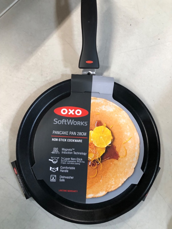 Photo 3 of *BRAND NEW* OXO SoftWorks Hard Anodized 11" Griddle Pan, 3-Layered German Engineered Nonstick Coating, Induction Suitable, Dishwasher Safe, Gray