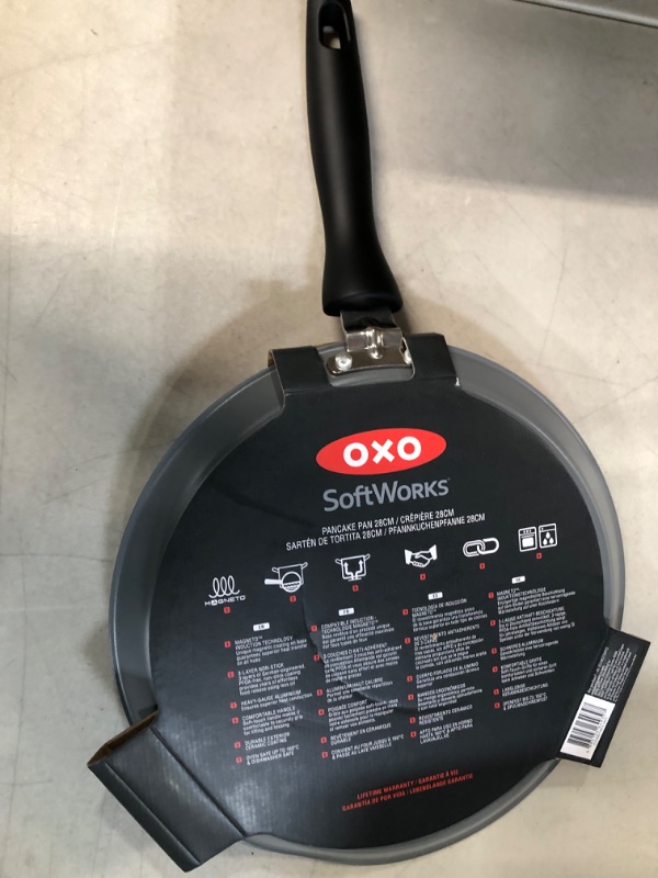 Photo 2 of *BRAND NEW* OXO SoftWorks Hard Anodized 11" Griddle Pan, 3-Layered German Engineered Nonstick Coating, Induction Suitable, Dishwasher Safe, Gray