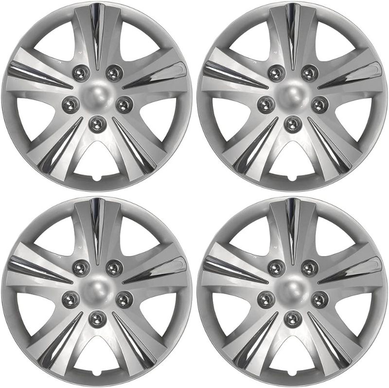 Photo 1 of 
Custom Accessories 96411 GT-5 Silver 15" Wheel Cover,