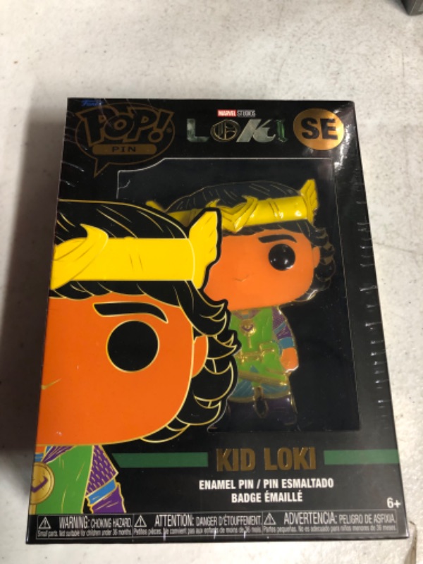 Photo 2 of Funko Pin Set - Kid Loki Blacklight