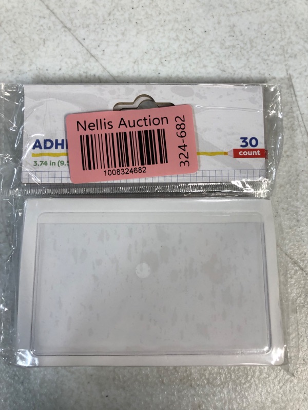 Photo 1 of 1 Pack of 30 Ct. Self Adhesive Small Pocket 3.7" X 2.2" Teacher Supply(2Pack)