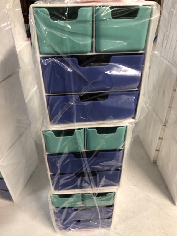 Photo 1 of 4 Drawer organizer Blue and Turquoises(3Pack)