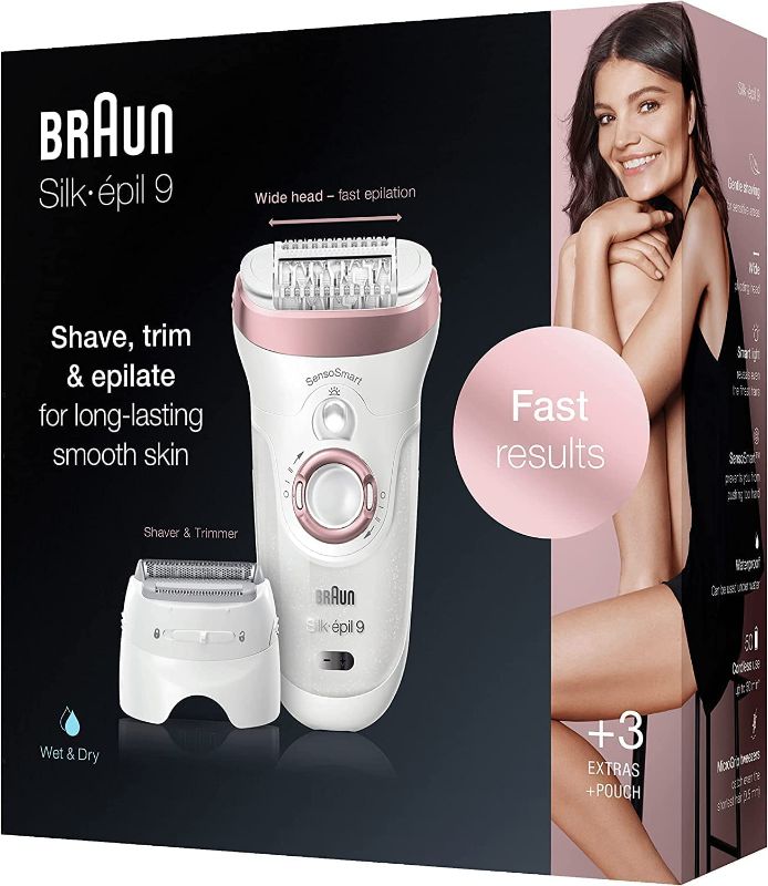 Photo 1 of **SEE NOTES**
 Braun Silk Epil 9 9710 SensoSmart Cordless Wet & Dry 2-in-1 Epilator