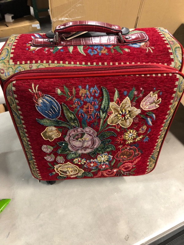 Photo 4 of *NEW* Mellow World Women's Vintage Flower Shop Hand Beaded Carry-On