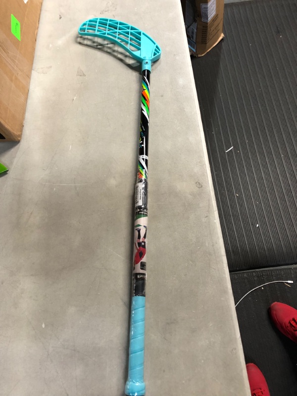 Photo 2 of *NEW* ACCUFLI Floorball Sticks AirTek A70 Teal- Right Handed