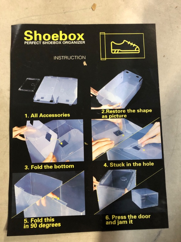 Photo 1 of *NEW* MMBABY 48 Pack Black Shoe Storage Box