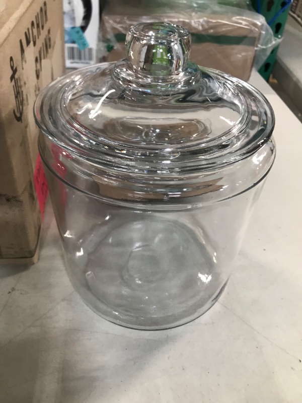 Photo 2 of Anchor Hocking Heritage Hill Glass Cookie/Candy Jar, 1-Gallon