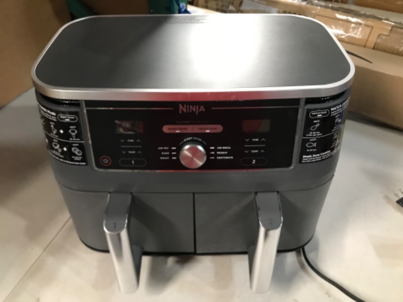 Photo 6 of ***SEE NOTES***  Ninja DZ401 Foodi 10 Quart 6-in-1 DualZone XL 2-Basket Air Fryer with 2 Independent Frying Baskets