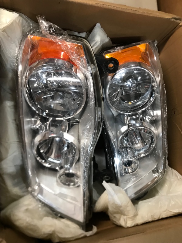 Photo 2 of AUTOSAVER88 Headlight Assembly Compatible with 2011-2019 Dodge Grand Caravan / 2008-2016 Chrysler Town & Country Headlamp Replacement 