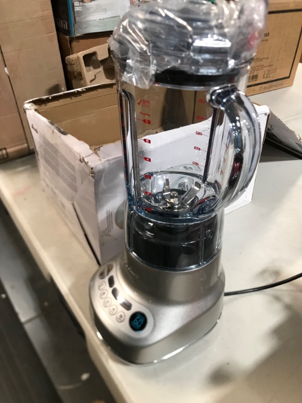 Photo 4 of ***TESTED WORKING*** Breville Fresh and Furious Blender, Silver, BBL620SIL