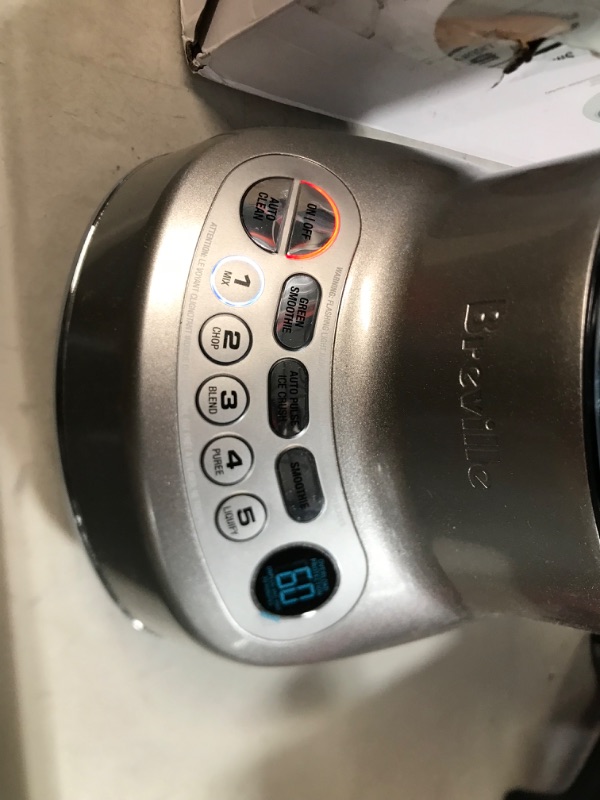 Photo 3 of ***TESTED WORKING*** Breville Fresh and Furious Blender, Silver, BBL620SIL