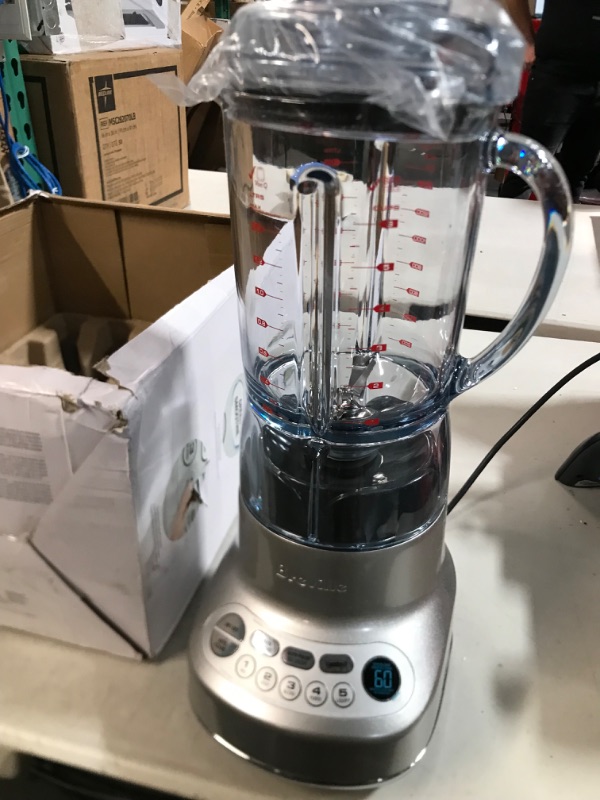 Photo 2 of ***TESTED WORKING*** Breville Fresh and Furious Blender, Silver, BBL620SIL