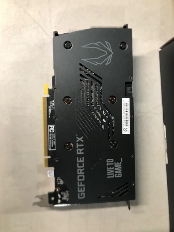 Photo 2 of ZOTAC GeForce RTX 3060 Twin Edge OC 12GB GDDR6 192-bit 15 Gbps PCIE 4.0 Gaming Graphics Card, IceStorm 2.0 Cooling, Active Fan Control, Freeze Fan Stop ZT-A30600H-10M