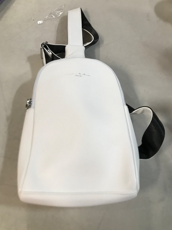 Photo 2 of Aeeque Sling Backpack Chest Bag for Women, Small Crossbody Cell Phone Purse #3white-upgraded