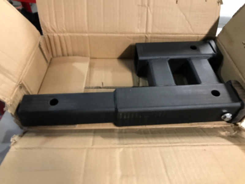 Photo 2 of 2 Inch Dual Hitch Receivers Trailer Hitch Extension | Frosted Power Coated 