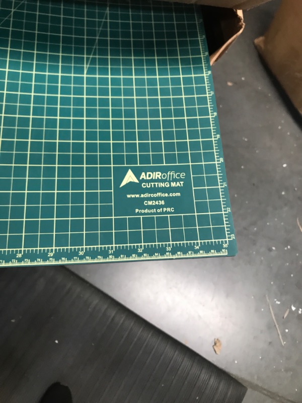 Photo 2 of Adir Corp. 24x36 Inches Green/Black Professional Self Healing Cutting Mats - 3 Ply Double Sided Reversible Durable Non-Slip PVC Cutting Mats - Perfect for Crafts & Sewing 24 by 36-Inch