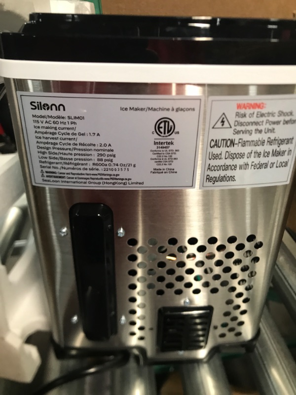 Photo 2 of **PARTS ONLY/NOT FULLY FUNCTIONAL*** Silonn Ice Makers Countertop