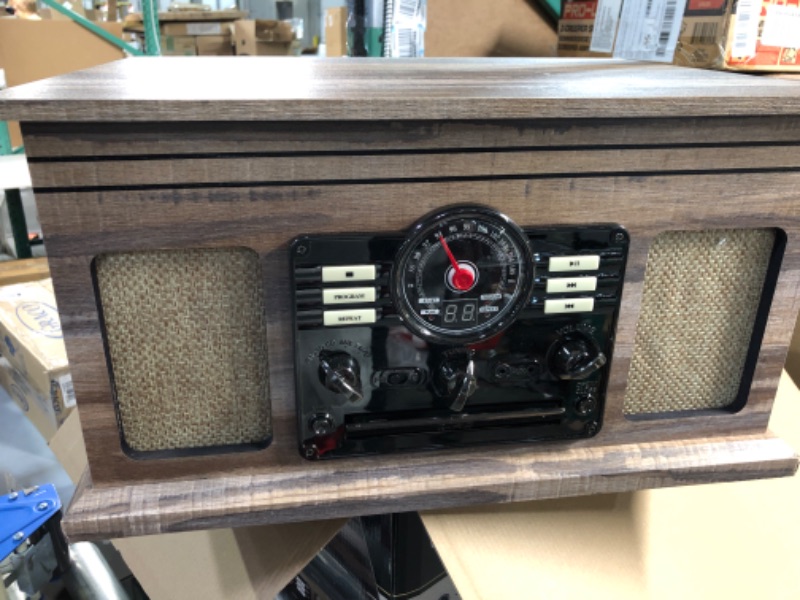 Photo 1 of Victrola Nostalgic 6-in-1 Bluetooth Record Player & Multimedia Center & Cassette Player,