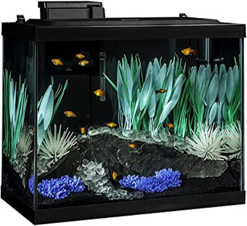 Photo 1 of ***ITEM SIMILAR TO STOCK/SEE PICS****Tetra ColorFusion Aquarium 20 Gallon Fish Tank Kit, Includes LED Lighting and Decor 
