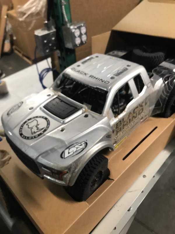Photo 4 of (READ NOTES) Losi RC Truck 1/10 Black Rhino Ford Raptor Baja Rey 4 Wheel Drive Brushless RTR Battery and Charger Not Included with Smart LOS03020V2T2