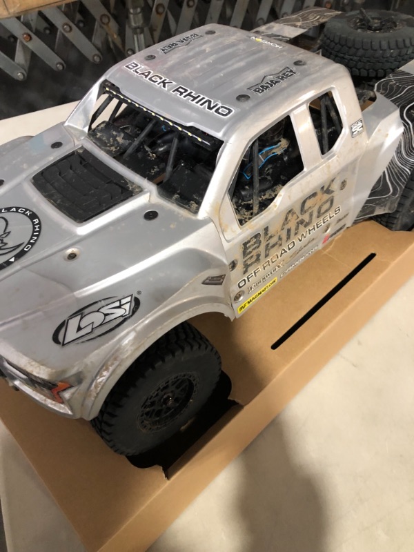 Photo 6 of (READ NOTES) Losi RC Truck 1/10 Black Rhino Ford Raptor Baja Rey 4 Wheel Drive Brushless RTR Battery and Charger Not Included with Smart LOS03020V2T2