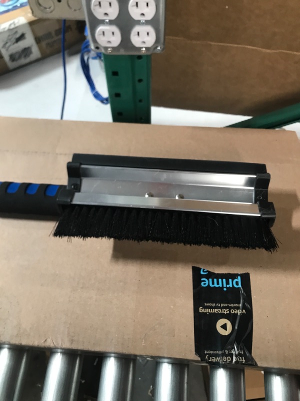 Photo 3 of SubZero 80037 60" Quick Lock Pivoting Head Snowbroom with Integrated Squeegee and Ice Scraper , Black