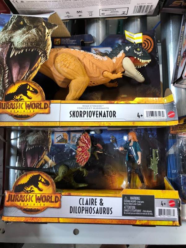 Photo 1 of (READ NOTES) Jurassic World: Dominion Roar Strikers Skorpiovenatorn Dinosaur Figure (READ NOTES) 