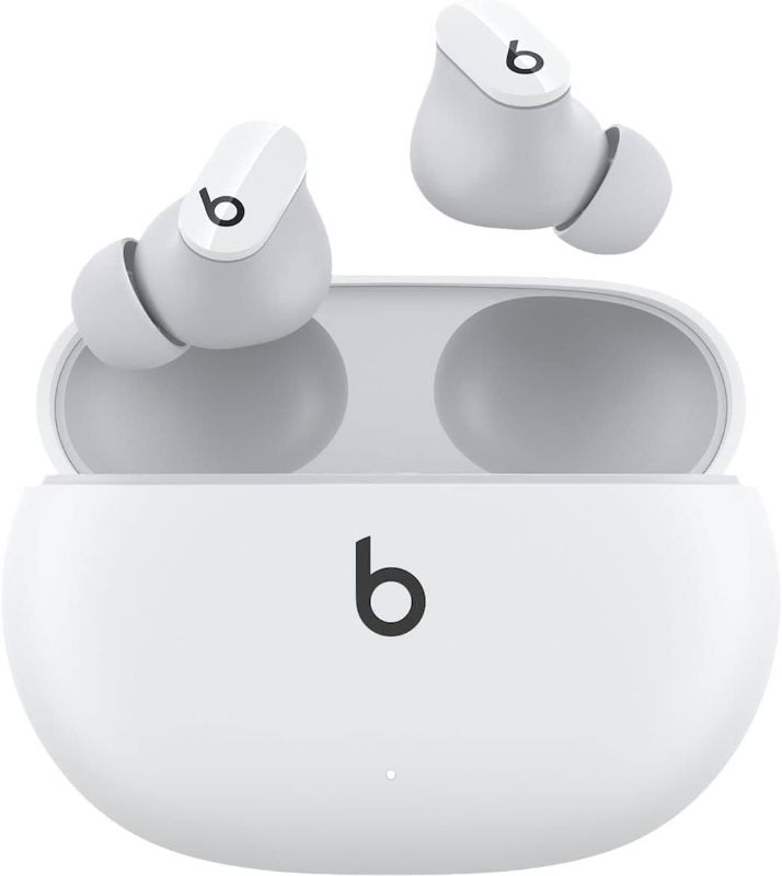 Photo 4 of Beats_by_dre Beats Studio Buds Totally Wireless Active Noise Cancelling (ANC) Earbuds Bundle with Case (White)