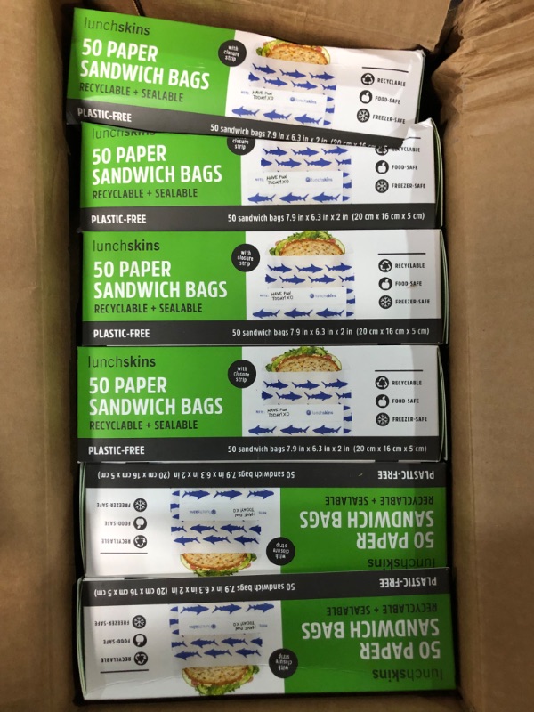 Photo 4 of *BRAND NEW* LUNCHSKINS, SANDWICH BAG, PAPER, NV SHK, Pack of 27, Size 50 CT 