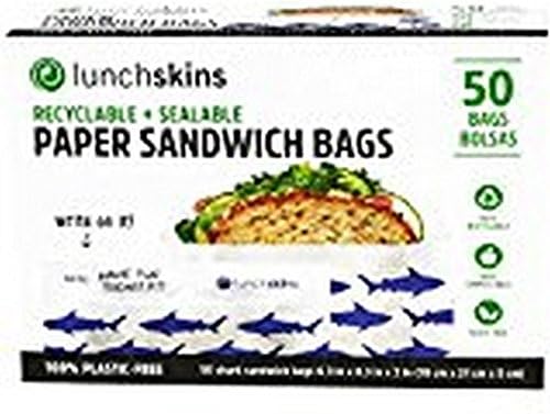 Photo 1 of *BRAND NEW* LUNCHSKINS, SANDWICH BAG, PAPER, NV SHK, Pack of 27, Size 50 CT 