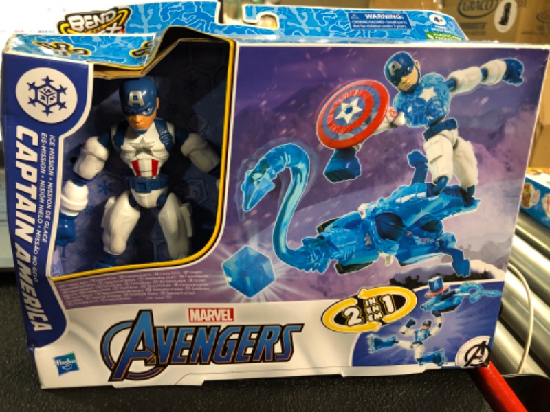 Photo 2 of *NEW* Marvel Avengers Bend and Flex Missions Captain America Ice Mission