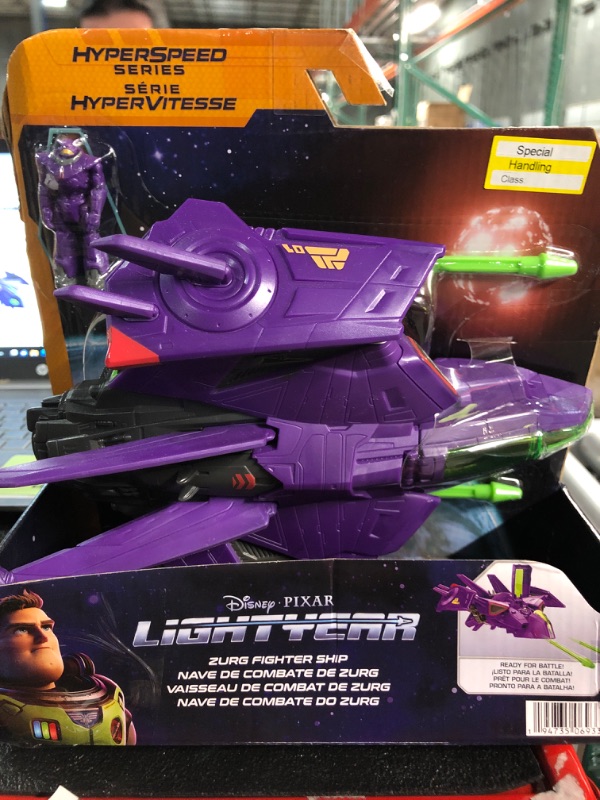 Photo 2 of *NEW* Disney Pixar Lightyear Hyperspeed Series Zurg Fighter Ship  Zurg Figure