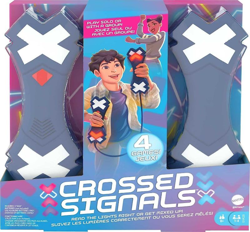 Photo 1 of *NEW* CROSSED SIGNALS Electronic Game With Pair Of Talking Light Wands