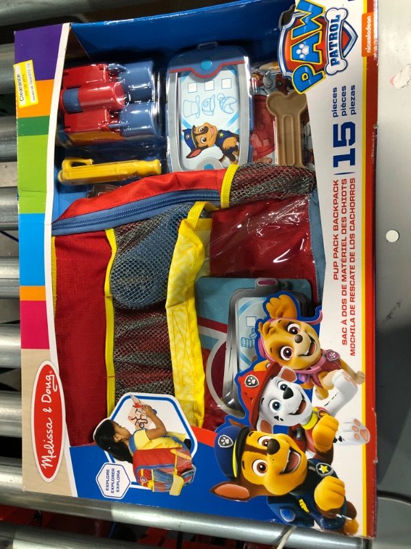 Photo 2 of *NEW* Melissa & Doug PAW Patrol Pup Backpack Role Play Set (15 Pieces)