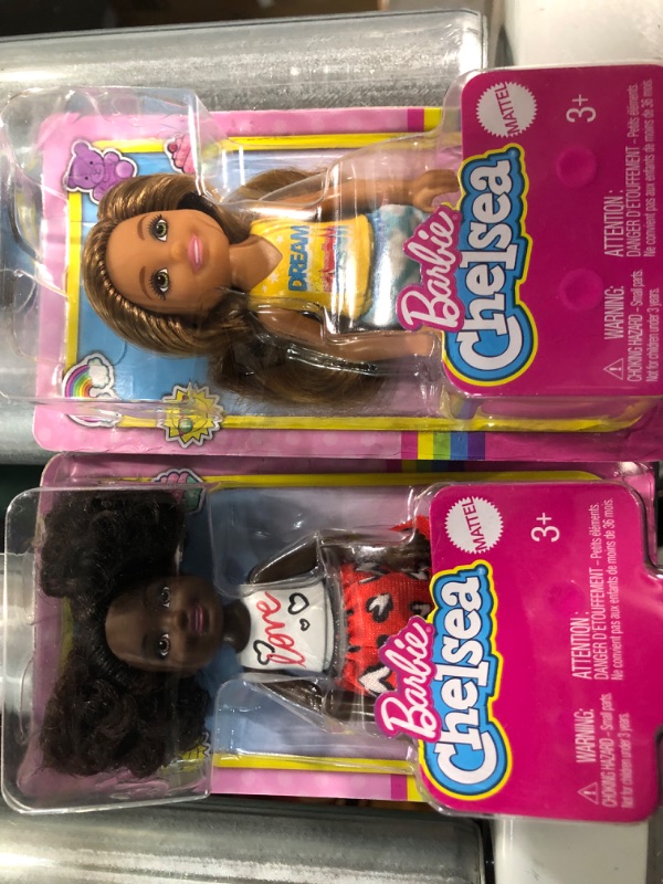 Photo 3 of *NEW* 2 PACKS Barbie Chelsea Doll (6-inch Brunette)