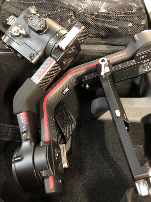 Photo 3 of USED DJI RS 3 Pro Combo, 3-Axis Gimbal Stabilizer for DSLR and Cinema Cameras Canon/Sony/Panasonic/Nikon/Fujifilm/BMPCC, Automated Axis Locks, Carbon Fiber Arms, Includes Ronin Image Transmitter and More