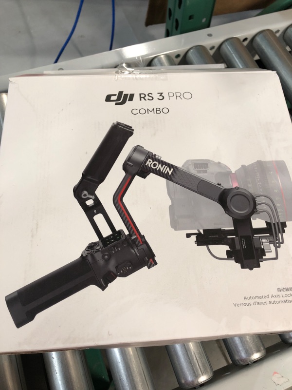 Photo 9 of USED DJI RS 3 Pro Combo, 3-Axis Gimbal Stabilizer for DSLR and Cinema Cameras Canon/Sony/Panasonic/Nikon/Fujifilm/BMPCC, Automated Axis Locks, Carbon Fiber Arms, Includes Ronin Image Transmitter and More