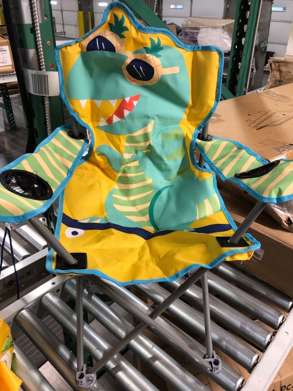 Photo 4 of  Heritage Kids Figural Dinosaur Folding Kids Camp Chair, 