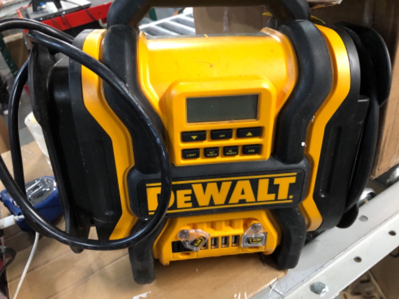 Photo 3 of DEWALT DXAEPS14 1600 Peak Battery Amp 12V Automotive Jump Starter Yellow