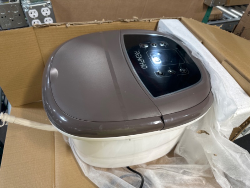 Photo 2 of ***SEE NOTES*** Foot Spa Bath Massager, RENPHO Motorized Foot Spa with Heat and Massage and Jets