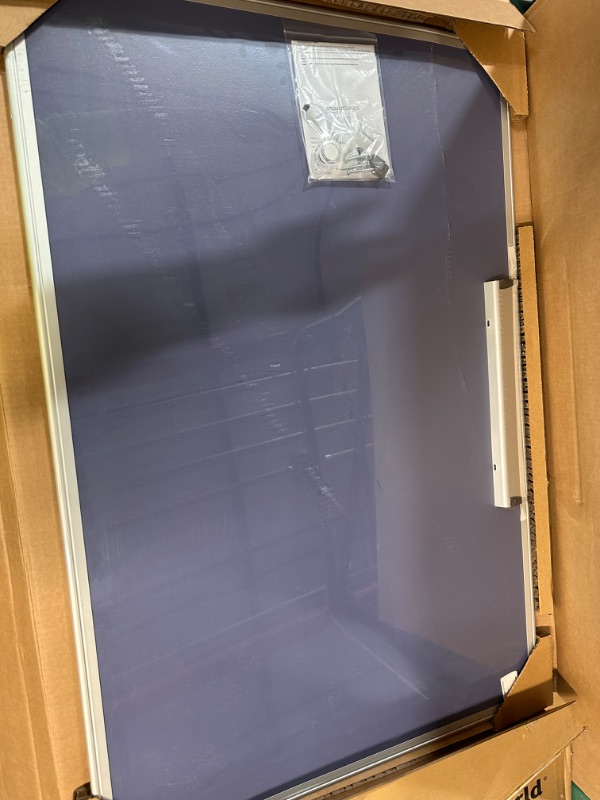 Photo 3 of ***DAMAGED SEE NOTES*** Amazon Basics Magnetic Dry Erase White Board, 36 x 24-Inch Whiteboard
